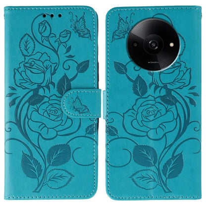 Rose Butterfly Embossed Leather Phone Case, For Redmi 15C 5G / 4G EU 173mm, For Redmi 15 5G Global / 15 4G SEA, For Redmi 15 5G / 4G EU 171mm, For Redmi 15C 5G / 4G Global 171mm, For Redmi Turbo 4 Pro 5G / Poco F7, For Xiaomi Poco F7 Ultra / Redmi K80 ...