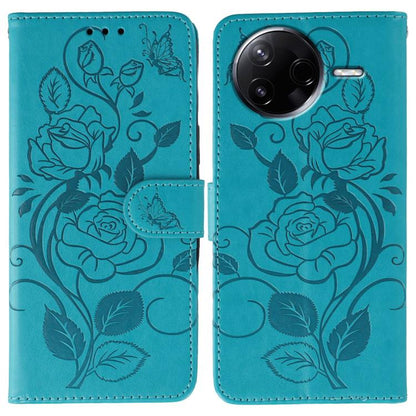 Rose Butterfly Embossed Leather Phone Case, For Redmi 15C 5G / 4G EU 173mm, For Redmi 15 5G Global / 15 4G SEA, For Redmi 15 5G / 4G EU 171mm, For Redmi 15C 5G / 4G Global 171mm, For Redmi Turbo 4 Pro 5G / Poco F7, For Xiaomi Poco F7 Ultra / Redmi K80 ...