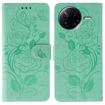 Rose Butterfly Embossed Leather Phone Case, For Redmi 15C 5G / 4G EU 173mm, For Redmi 15 5G Global / 15 4G SEA, For Redmi 15 5G / 4G EU 171mm, For Redmi 15C 5G / 4G Global 171mm, For Redmi Turbo 4 Pro 5G / Poco F7, For Xiaomi Poco F7 Ultra / Redmi K80 ...