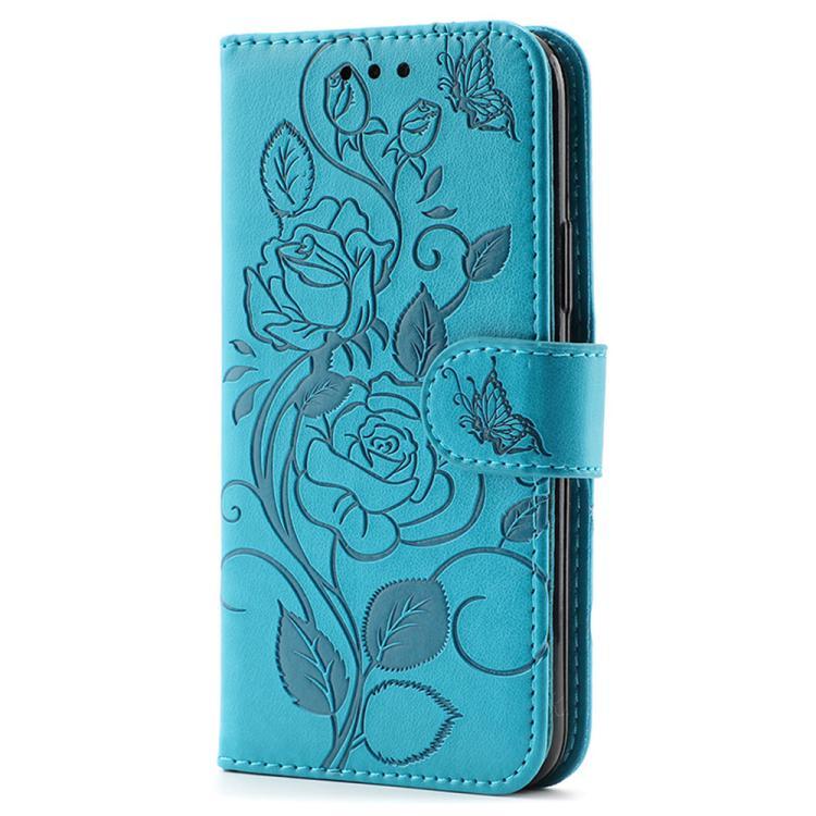 Rose Butterfly Embossed Leather Phone Case, For Redmi 15C 5G / 4G EU 173mm, For Redmi 15 5G Global / 15 4G SEA, For Redmi 15 5G / 4G EU 171mm, For Redmi 15C 5G / 4G Global 171mm, For Redmi Turbo 4 Pro 5G / Poco F7, For Xiaomi Poco F7 Ultra / Redmi K80 ...