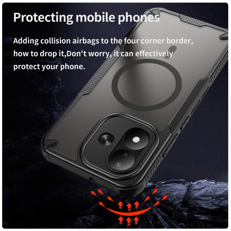 Armor Glaze MagSafe Magnetic Phone Case, For Redmi Note 17 4G Global 169.7mm, For Redmi Note 17 Pro Max 5G Global 163.4mm, For Redmi Note 17 Pro 5G Global 163.5mm, For Redmi Note 15 Pro+ 5G 163.3mm / Poco M8 Pro, For Redmi Note 15 4G / 5G Global 164mm ...