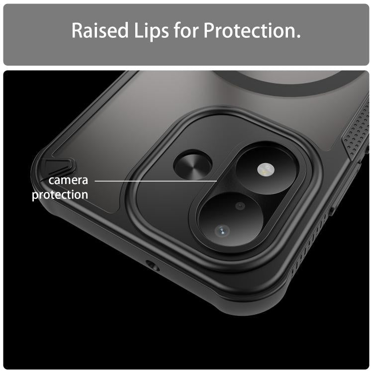 Armor Glaze MagSafe Magnetic Phone Case, For Redmi Note 17 4G Global 169.7mm, For Redmi Note 17 Pro Max 5G Global 163.4mm, For Redmi Note 17 Pro 5G Global 163.5mm, For Redmi Note 15 Pro+ 5G 163.3mm / Poco M8 Pro, For Redmi Note 15 4G / 5G Global 164mm ...