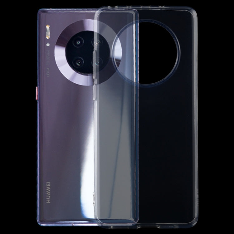 Transparent ultra-thin TPU phone case with camera cutout and raised edge protection