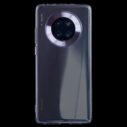 Transparent TPU case showing rear camera cutout and precise side button openings