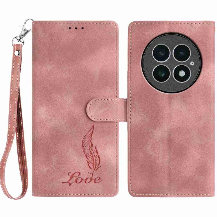 Skin Feel Embossed Feather Leather Phone Case, For OnePlus Ace 6, For OnePlus 15, For OnePlus Nord 5, For OnePlus Nord CE5, For OnePlus 13