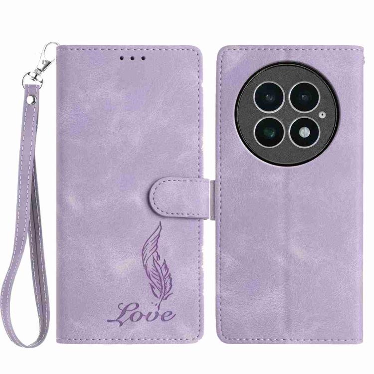 Skin Feel Embossed Feather Leather Phone Case, For OnePlus Ace 6, For OnePlus 15, For OnePlus Nord 5, For OnePlus Nord CE5, For OnePlus 13