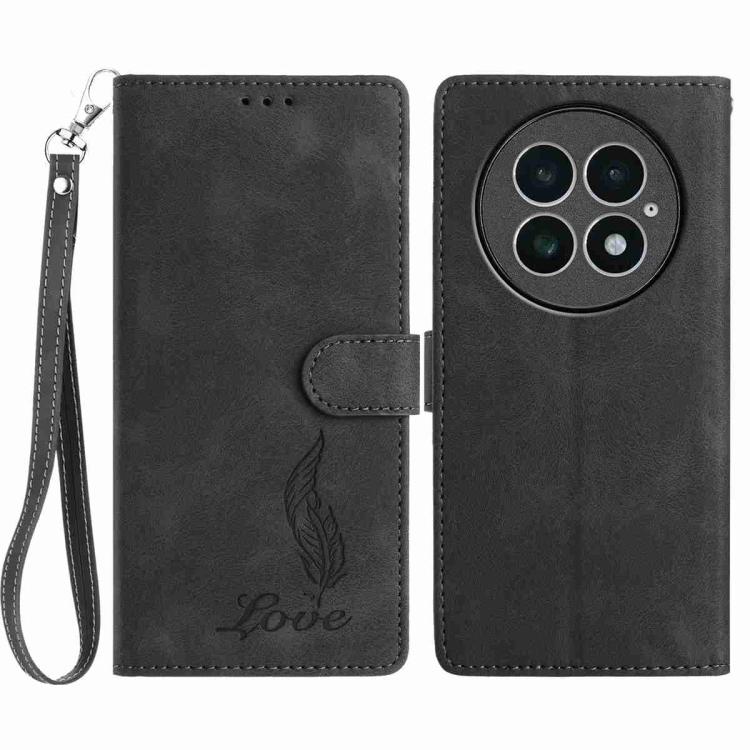 Skin Feel Embossed Feather Leather Phone Case, For OnePlus Ace 6, For OnePlus 15, For OnePlus Nord 5, For OnePlus Nord CE5, For OnePlus 13