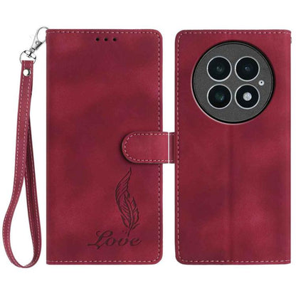 Skin Feel Embossed Feather Leather Phone Case, For OnePlus Ace 6, For OnePlus 15, For OnePlus Nord 5, For OnePlus Nord CE5, For OnePlus 13
