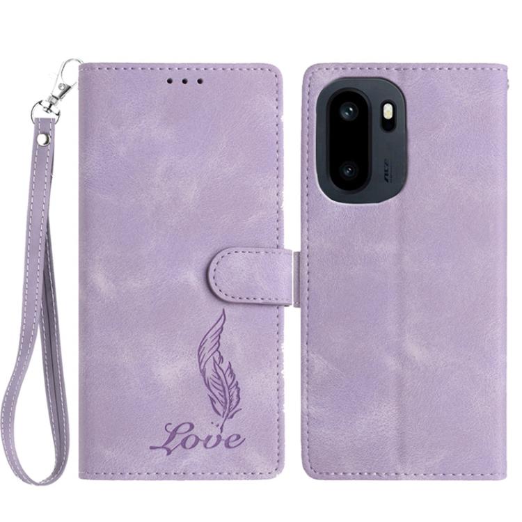 Skin Feel Embossed Feather Leather Phone Case, For OnePlus Ace 6, For OnePlus 15, For OnePlus Nord 5, For OnePlus Nord CE5, For OnePlus 13