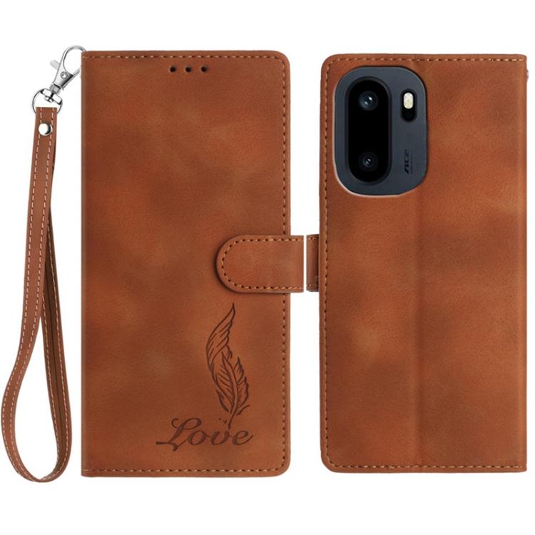 Skin Feel Embossed Feather Leather Phone Case, For OnePlus Ace 6, For OnePlus 15, For OnePlus Nord 5, For OnePlus Nord CE5, For OnePlus 13