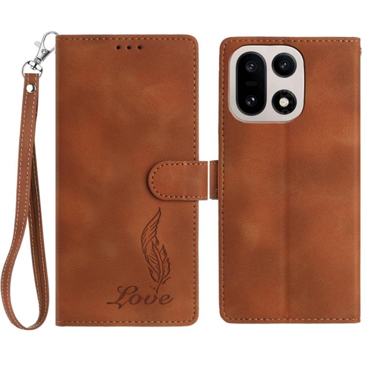 Skin Feel Embossed Feather Leather Phone Case, For OnePlus Ace 6, For OnePlus 15, For OnePlus Nord 5, For OnePlus Nord CE5, For OnePlus 13