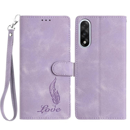 Skin Feel Embossed Feather Leather Phone Case, For OnePlus Ace 6, For OnePlus 15, For OnePlus Nord 5, For OnePlus Nord CE5, For OnePlus 13