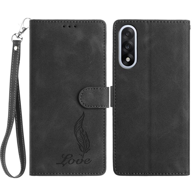 Skin Feel Embossed Feather Leather Phone Case, For OnePlus Ace 6, For OnePlus 15, For OnePlus Nord 5, For OnePlus Nord CE5, For OnePlus 13