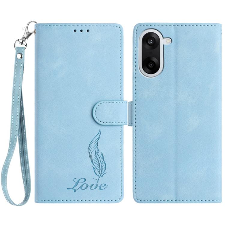Skin Feel Embossed Feather Leather Phone Case, For OnePlus Ace 6, For OnePlus 15, For OnePlus Nord 5, For OnePlus Nord CE5, For OnePlus 13