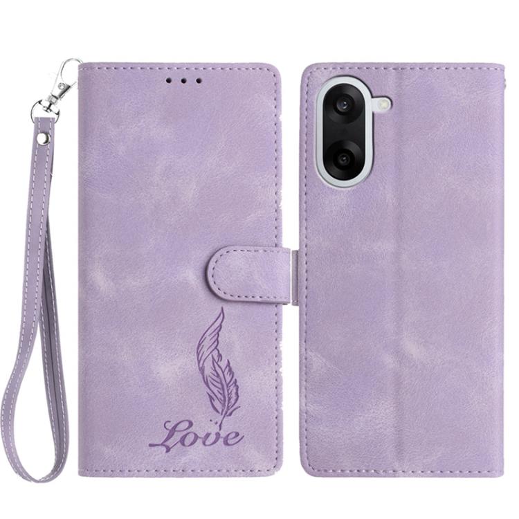 Skin Feel Embossed Feather Leather Phone Case, For OnePlus Ace 6, For OnePlus 15, For OnePlus Nord 5, For OnePlus Nord CE5, For OnePlus 13