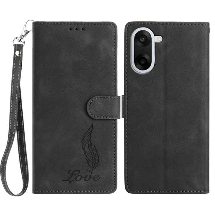 Skin Feel Embossed Feather Leather Phone Case, For OnePlus Ace 6, For OnePlus 15, For OnePlus Nord 5, For OnePlus Nord CE5, For OnePlus 13