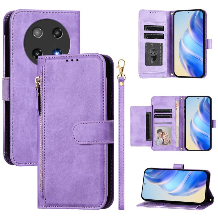 Multi-Card Slots Zipper Wallet Leather Phone Case, For Coolpad C16, For Coolpad X100, For Coolpad Cool 40i