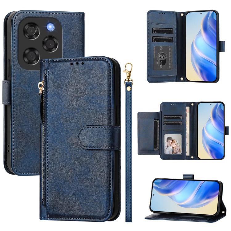 Multi-Card Slots Zipper Wallet Leather Phone Case, For Coolpad C16, For Coolpad X100, For Coolpad Cool 40i