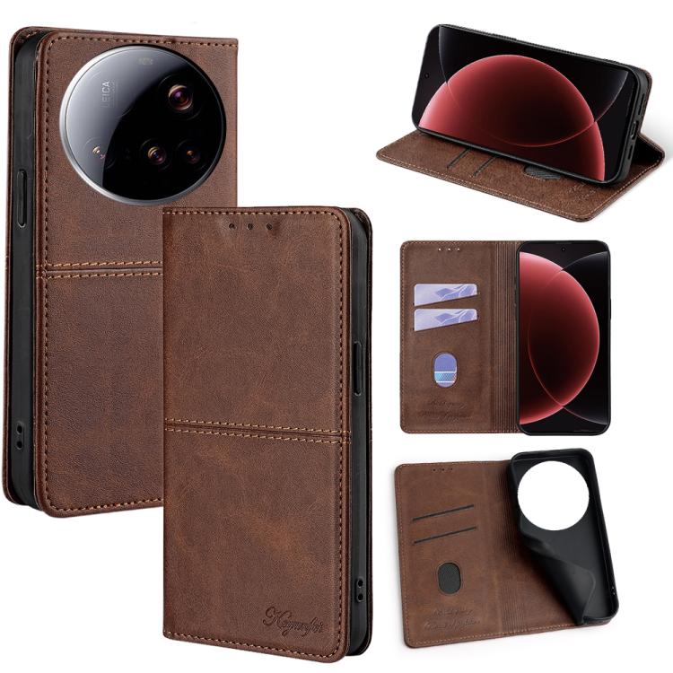Cow Texture Magnetic Leather Phone Case, For Xiaomi 17 Pro Max, For Xiaomi 17 Pro, For Xiaomi 17, For Xiaomi Civi 5 Pro 5G, For Xiaomi 15 Ultra