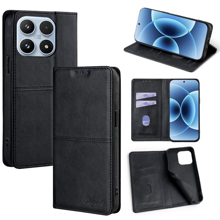 Cow Texture Magnetic Leather Phone Case, For Xiaomi 17 Pro Max, For Xiaomi 17 Pro, For Xiaomi 17, For Xiaomi Civi 5 Pro 5G, For Xiaomi 15 Ultra