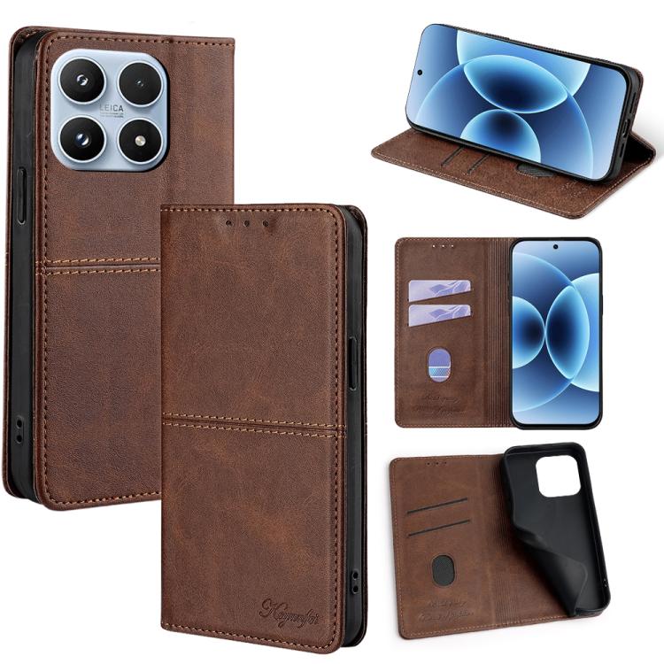 Cow Texture Magnetic Leather Phone Case, For Xiaomi 17 Pro Max, For Xiaomi 17 Pro, For Xiaomi 17, For Xiaomi Civi 5 Pro 5G, For Xiaomi 15 Ultra