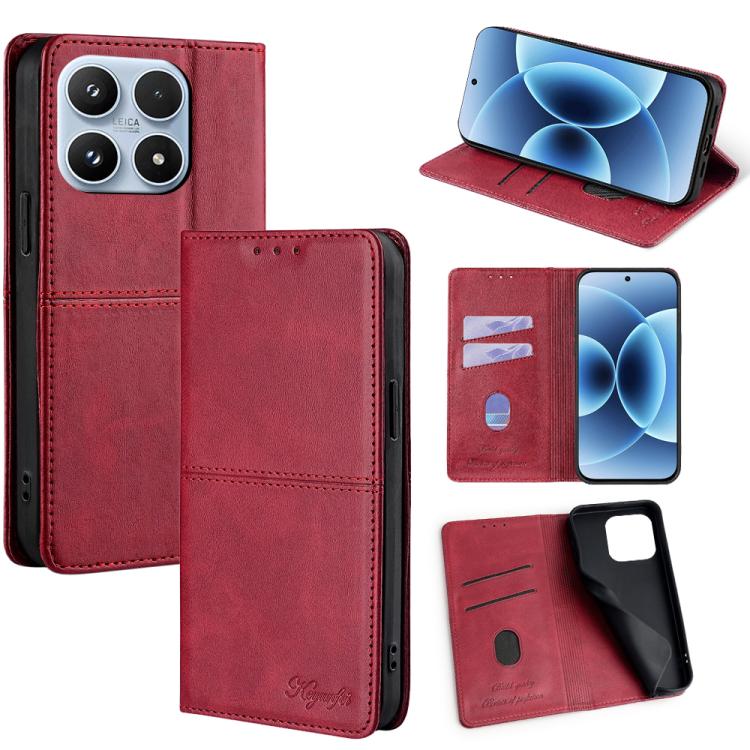 Cow Texture Magnetic Leather Phone Case, For Xiaomi 17 Pro Max, For Xiaomi 17 Pro, For Xiaomi 17, For Xiaomi Civi 5 Pro 5G, For Xiaomi 15 Ultra