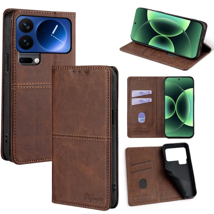 Cow Texture Magnetic Leather Phone Case, For Xiaomi 17 Pro Max, For Xiaomi 17 Pro, For Xiaomi 17, For Xiaomi Civi 5 Pro 5G, For Xiaomi 15 Ultra
