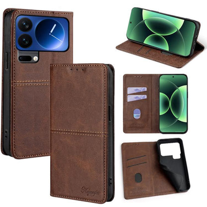 Cow Texture Magnetic Leather Phone Case, For Xiaomi 17 Pro Max, For Xiaomi 17 Pro, For Xiaomi 17, For Xiaomi Civi 5 Pro 5G, For Xiaomi 15 Ultra