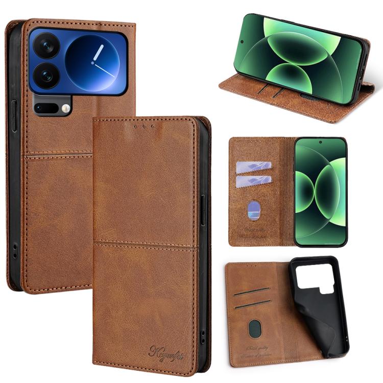 Cow Texture Magnetic Leather Phone Case, For Xiaomi 17 Pro Max, For Xiaomi 17 Pro, For Xiaomi 17, For Xiaomi Civi 5 Pro 5G, For Xiaomi 15 Ultra