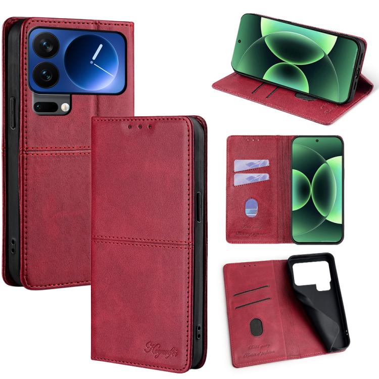 Cow Texture Magnetic Leather Phone Case, For Xiaomi 17 Pro Max, For Xiaomi 17 Pro, For Xiaomi 17, For Xiaomi Civi 5 Pro 5G, For Xiaomi 15 Ultra