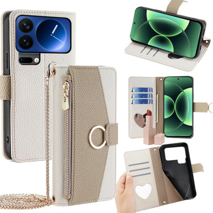 Crossbody Litchi Texture Leather Phone Case, For Xiaomi 17 Pro Max, For Xiaomi 17 Pro, For Xiaomi 17, For Xiaomi Civi 5 Pro 5G, For Xiaomi 15 Ultra