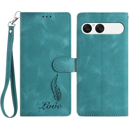 Skin Feel Embossed Feather Leather Phone Case, For Sony Xperia 10 VII, For Sony Xperia 10 VI