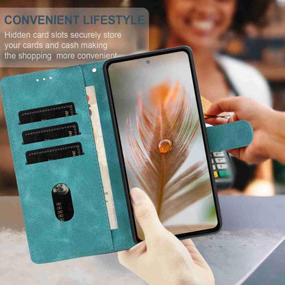 Skin Feel Embossed Feather Leather Phone Case, For Sony Xperia 10 VII, For Sony Xperia 10 VI