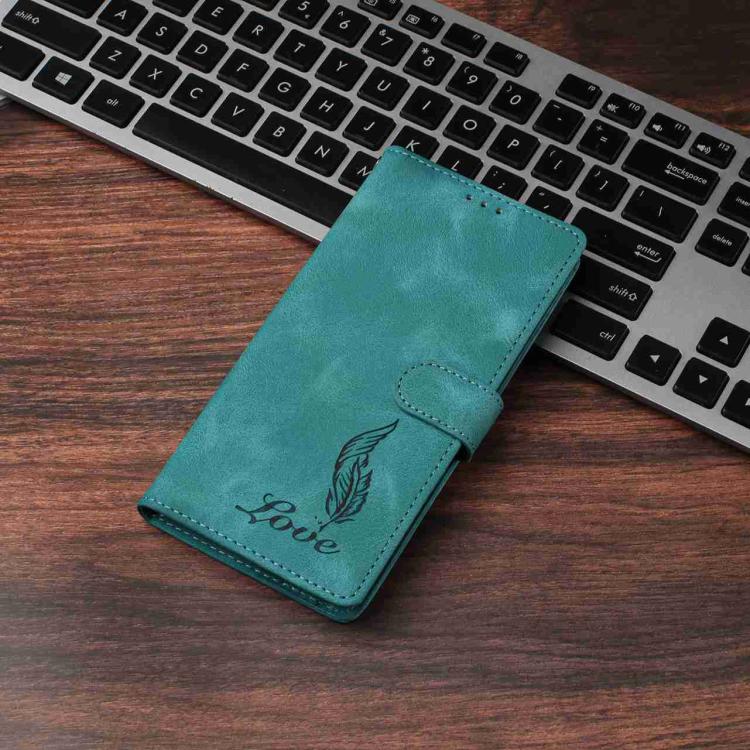 Skin Feel Embossed Feather Leather Phone Case, For Sony Xperia 10 VII, For Sony Xperia 10 VI