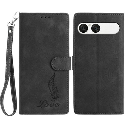 Skin Feel Embossed Feather Leather Phone Case, For Sony Xperia 10 VII, For Sony Xperia 10 VI