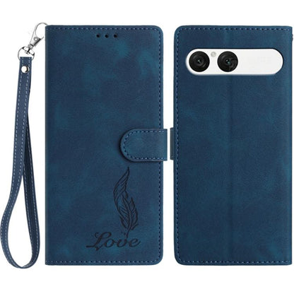 Skin Feel Embossed Feather Leather Phone Case, For Sony Xperia 10 VII, For Sony Xperia 10 VI