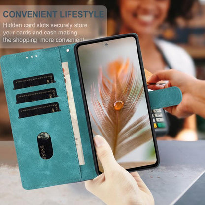 Skin Feel Embossed Feather Leather Phone Case, For Redmi 13C 4G