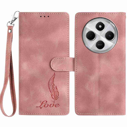 Skin Feel Embossed Feather Leather Phone Case, For Redmi 17C 5G, For Redmi K90, For Redmi K90 Pro Max, For Redmi 15C 5G / 4G EU 173mm, For Redmi 15 5G / 4G EU 171mm, For Redmi 15C 5G / 4G Global 171mm, For Redmi A5 4G 173.3mm                           ...