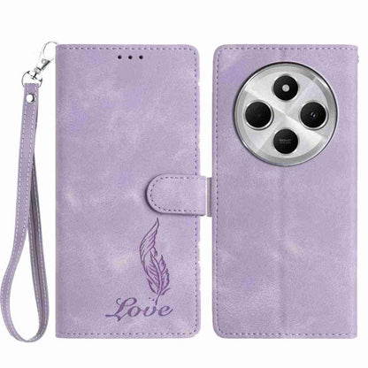 Skin Feel Embossed Feather Leather Phone Case, For Redmi 17C 5G, For Redmi K90, For Redmi K90 Pro Max, For Redmi 15C 5G / 4G EU 173mm, For Redmi 15 5G / 4G EU 171mm, For Redmi 15C 5G / 4G Global 171mm, For Redmi A5 4G 173.3mm                           ...