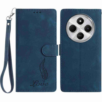 Skin Feel Embossed Feather Leather Phone Case, For Redmi 17C 5G, For Redmi K90, For Redmi K90 Pro Max, For Redmi 15C 5G / 4G EU 173mm, For Redmi 15 5G / 4G EU 171mm, For Redmi 15C 5G / 4G Global 171mm, For Redmi A5 4G 173.3mm                           ...