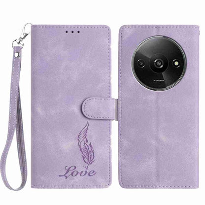 Skin Feel Embossed Feather Leather Phone Case, For Redmi 17C 5G, For Redmi K90, For Redmi K90 Pro Max, For Redmi 15C 5G / 4G EU 173mm, For Redmi 15 5G / 4G EU 171mm, For Redmi 15C 5G / 4G Global 171mm, For Redmi A5 4G 173.3mm                           ...