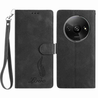 Skin Feel Embossed Feather Leather Phone Case, For Redmi 17C 5G, For Redmi K90, For Redmi K90 Pro Max, For Redmi 15C 5G / 4G EU 173mm, For Redmi 15 5G / 4G EU 171mm, For Redmi 15C 5G / 4G Global 171mm, For Redmi A5 4G 173.3mm                           ...
