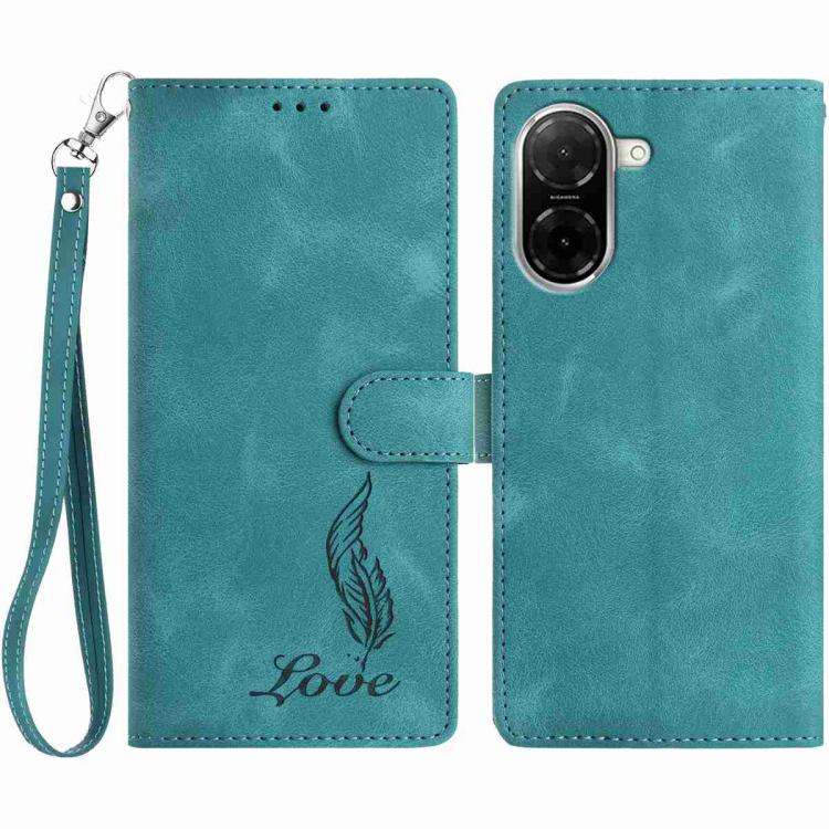 Skin Feel Embossed Feather Leather Phone Case, For Redmi 17C 5G, For Redmi K90, For Redmi K90 Pro Max, For Redmi 15C 5G / 4G EU 173mm, For Redmi 15 5G / 4G EU 171mm, For Redmi 15C 5G / 4G Global 171mm, For Redmi A5 4G 173.3mm                           ...