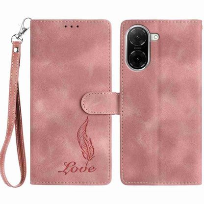Skin Feel Embossed Feather Leather Phone Case, For Redmi 17C 5G, For Redmi K90, For Redmi K90 Pro Max, For Redmi 15C 5G / 4G EU 173mm, For Redmi 15 5G / 4G EU 171mm, For Redmi 15C 5G / 4G Global 171mm, For Redmi A5 4G 173.3mm                           ...