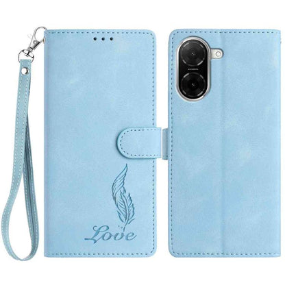 Skin Feel Embossed Feather Leather Phone Case, For Redmi 17C 5G, For Redmi K90, For Redmi K90 Pro Max, For Redmi 15C 5G / 4G EU 173mm, For Redmi 15 5G / 4G EU 171mm, For Redmi 15C 5G / 4G Global 171mm, For Redmi A5 4G 173.3mm                           ...