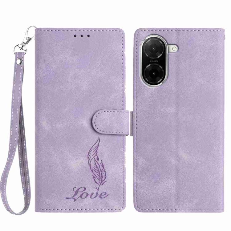 Skin Feel Embossed Feather Leather Phone Case, For Redmi 17C 5G, For Redmi K90, For Redmi K90 Pro Max, For Redmi 15C 5G / 4G EU 173mm, For Redmi 15 5G / 4G EU 171mm, For Redmi 15C 5G / 4G Global 171mm, For Redmi A5 4G 173.3mm                           ...