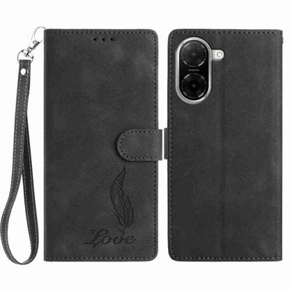 Skin Feel Embossed Feather Leather Phone Case, For Redmi 17C 5G, For Redmi K90, For Redmi K90 Pro Max, For Redmi 15C 5G / 4G EU 173mm, For Redmi 15 5G / 4G EU 171mm, For Redmi 15C 5G / 4G Global 171mm, For Redmi A5 4G 173.3mm                           ...