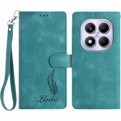 Skin Feel Embossed Feather Leather Phone Case, For Redmi 17C 5G, For Redmi K90, For Redmi K90 Pro Max, For Redmi 15C 5G / 4G EU 173mm, For Redmi 15 5G / 4G EU 171mm, For Redmi 15C 5G / 4G Global 171mm, For Redmi A5 4G 173.3mm                           ...