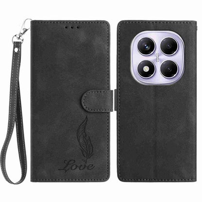 Skin Feel Embossed Feather Leather Phone Case, For Redmi 17C 5G, For Redmi K90, For Redmi K90 Pro Max, For Redmi 15C 5G / 4G EU 173mm, For Redmi 15 5G / 4G EU 171mm, For Redmi 15C 5G / 4G Global 171mm, For Redmi A5 4G 173.3mm                           ...