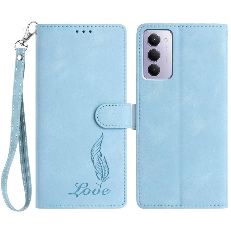Skin Feel Embossed Feather Leather Phone Case, For Redmi 17C 5G, For Redmi K90, For Redmi K90 Pro Max, For Redmi 15C 5G / 4G EU 173mm, For Redmi 15 5G / 4G EU 171mm, For Redmi 15C 5G / 4G Global 171mm, For Redmi A5 4G 173.3mm                           ...